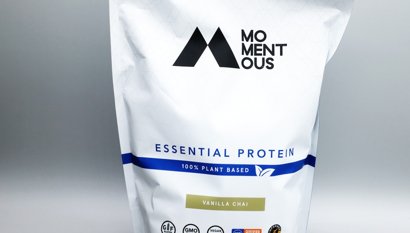 Momentous Essential Protein Vanilla Chai Flavor Vegan Plant Based