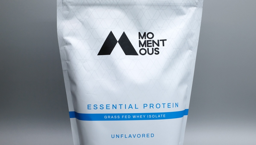 Momentous Unflavored Grass Fed Whey Isolate Essential Protein